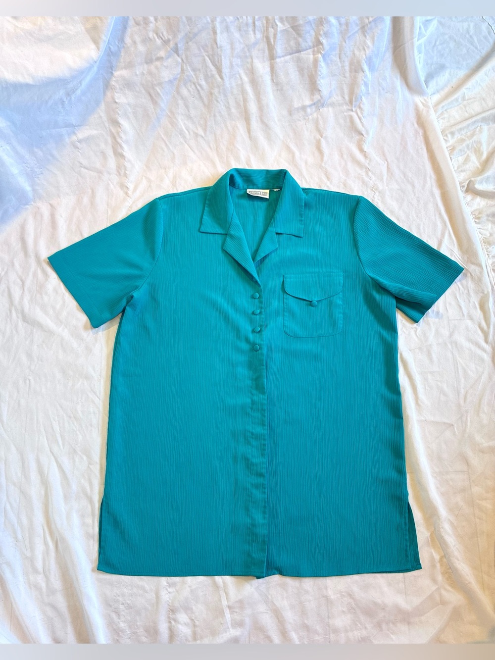 Vintage Christie & Jill Crinkle Blouse